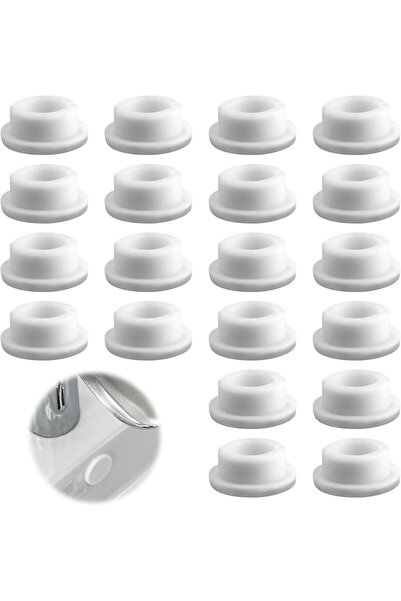OEM Dopuri Cauciuc - Set 20 Buc - mărime Universală - Alb - Capace Obturatoar...