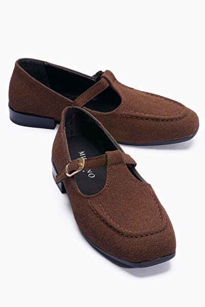 Mubiano Γυναικεία παπούτσια Σουέτ Μπαλαρίνα με λουράκια Mary Jane casual Isel...