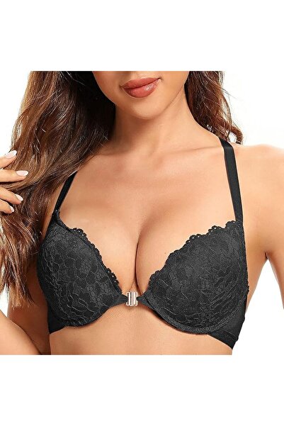 OEM SHEKINI Push-up Bra - Floral Lace - size 38C - Black - Sexy Lingerie with...