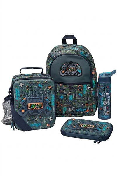 SMIGGLE Trailblazer 4-Piece School Set – Backpack , Hardtop Lunchbox, Pencil ...