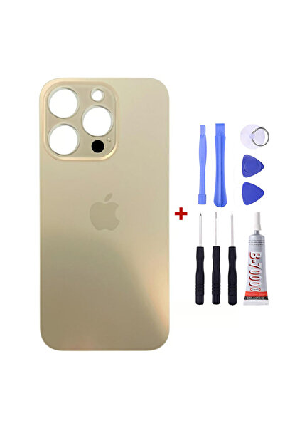 Yedcom Iphone 13 PRO MAX Gold Arka Cam Kapak Arka Pil Kapağı