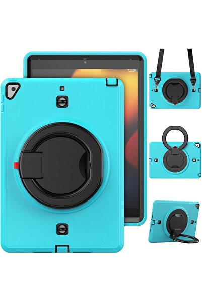 OEM Tech-Protect Husă iPad 9/8/7 - mărime 10.2 - Turcoaz - Suport Rotativ, Re...