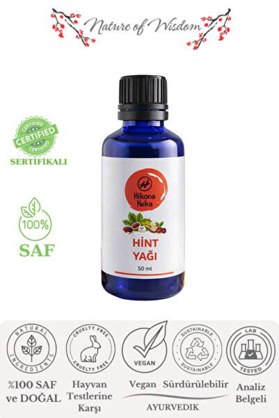 Hikona Heka Hint Yağı %100 Saf Ve Doğal Soğuk Sıkım 50 ml ( Cilt Ve Saç Kaş K...
