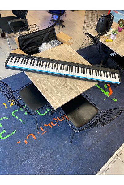 LUNAX Dijital Piyano Org PS35 Katlanabilir 88 Tuş Çanta-Adaptör-Pedal-Çapraz ...