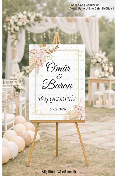 fırsatlar diyarı Kişiye Özel Kına Nişan Söz Nikah Düğün Hoşgeldiniz Karşılama...