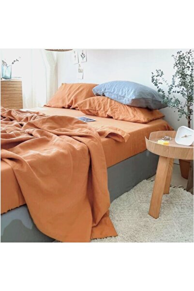 Kotonia Home Bed sheet, 100% cotton, ranforce solid color, 240x260 cm, cocoa