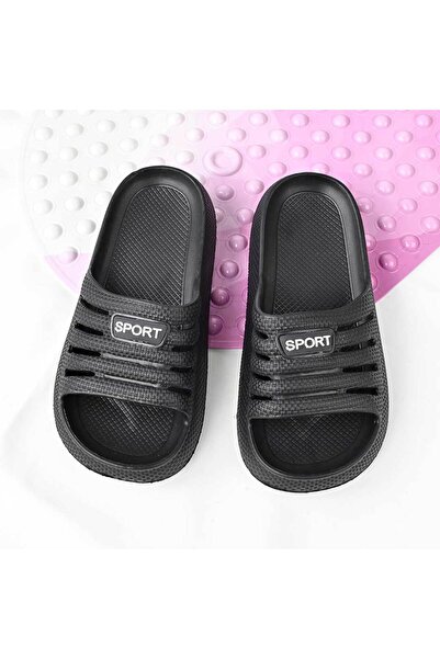 Tmall Women's Slippers, Foam, Lightweight, PD1081, Black