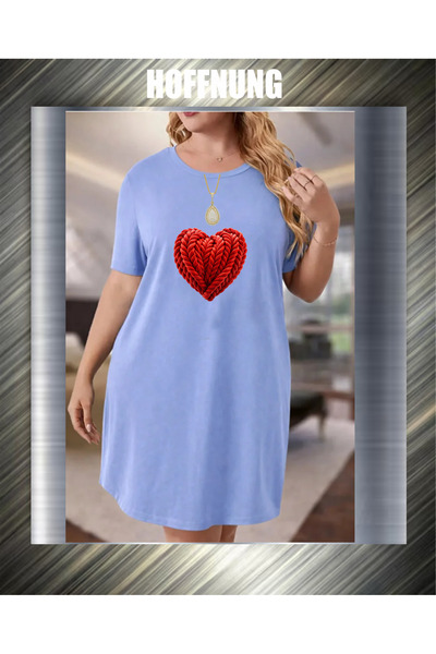 HOFFNUNG Μακρύ μπλουζάκι unisex, κοντομάνικο, με στρογγυλή λαιμόκοψη, με στάμ...