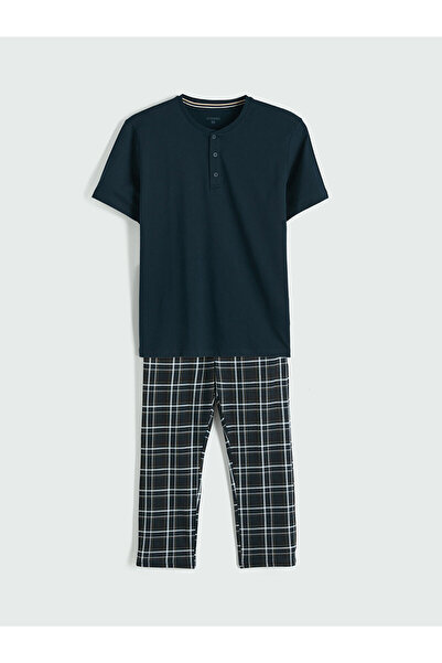 LC Waikiki Ανδρικό σετ πιτζάμες Özmarka Yeni Sezon Standard Fit Καρό