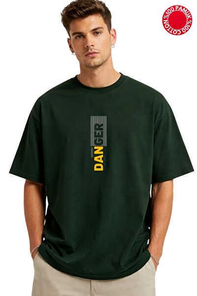 vbs vibes Danger Printed Nefti Oversized T-Shirt - 100% Cotton