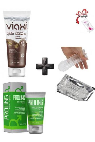 Viaxi Glide Çilek Aromalı Su Bazlı Kayganlaştırıcı Jel Proling Kontrol Krem U...