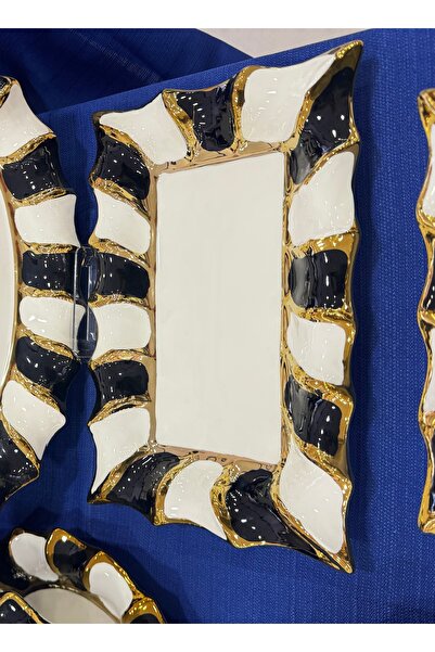 hediye Esterhomedecor Rectangular Presentation Plate 36cm Rosey208 Single Piece