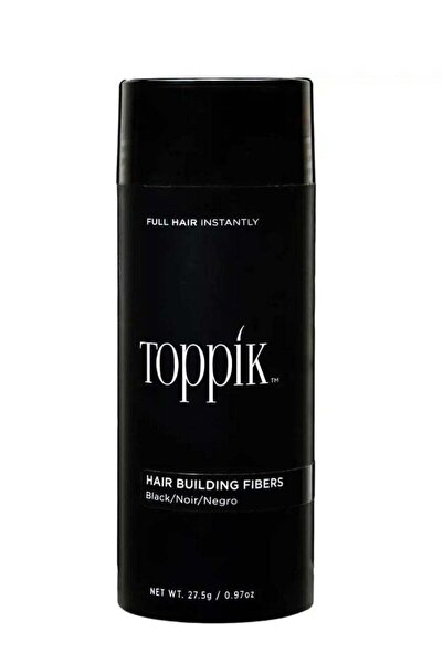 Topic ألياف تكثيف الشعر، لون أسود، 27.5 غرام، منتج أمريكي أصلي