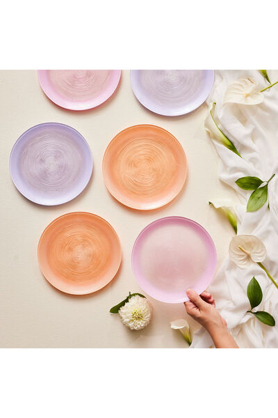 shop Karaca Bello 6 Parça Cam Pasta Seti 21 Cm