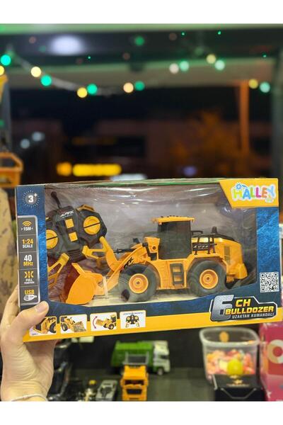 halley pof peluş oyuncak fabrikası halley pof kumandalı bulldozer 18x32 cm