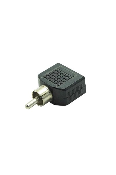yonextt 1 Rca Erkek 3.5 mm Stereo 2 Dişi Çevirici Çoklayıcı Jack