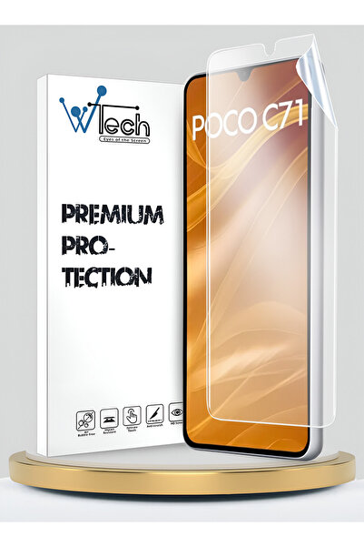 Wtech Xiaomi Poco C71 4G 2025 Premium Hydrogel Film Thin and Flexible Clear