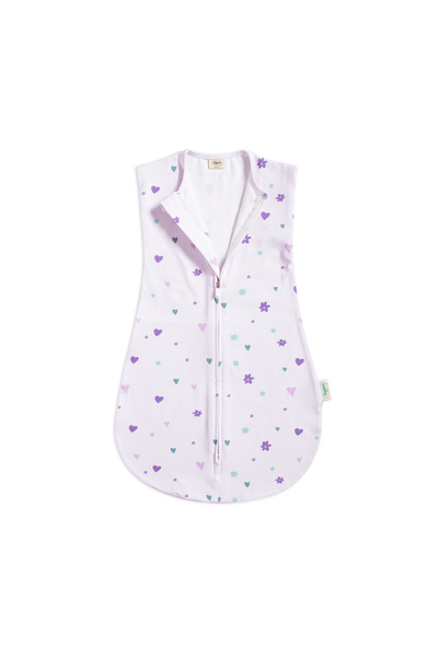 Zuppers Organic Cotton Baby Swaddle Sleeping Bag 0.3 Tog - Sweety