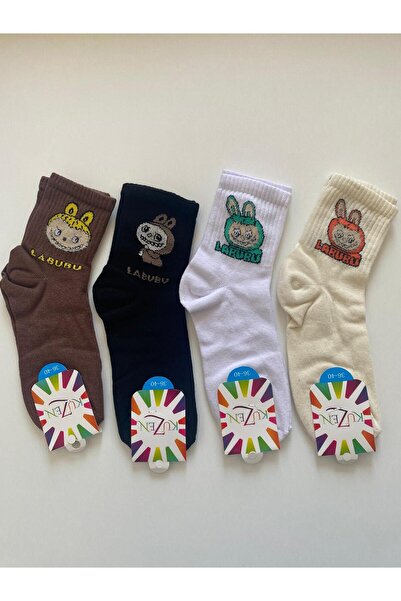TMR Labubu Figure Adult Unisex 4-Pack Socks