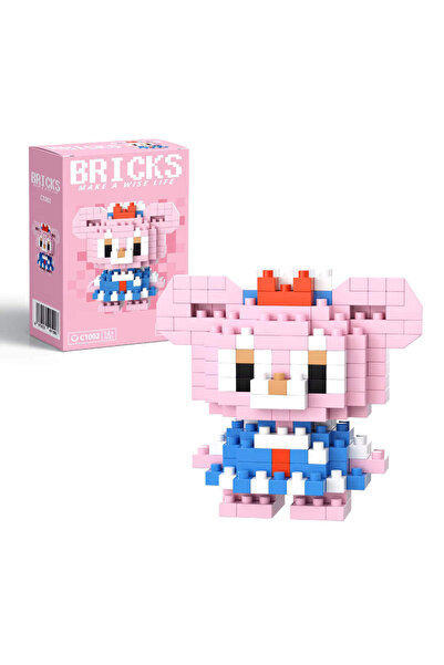 Bricks Baskio sevimli pembe ayıcık Mini Blok Yapı Oyuncağı – Koleksiyonluk Ho...