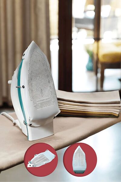 she berrak Teflon Ütü Altlığı Yanmaz, Yapışmaz, Parlatmaz Ütü Tabanı Universa...