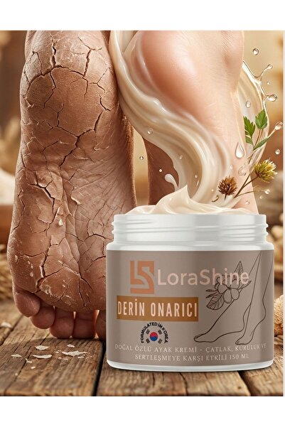 LoraShine Derin Onarıcı Ayak ve Topuk Kremi 150 ml Çatlak Topuk Nemlendirici ...