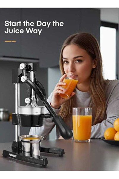 Generic Heavy-Duty Manual Citrus Juicer – Commercial Grade Cast Iron & Stainl...