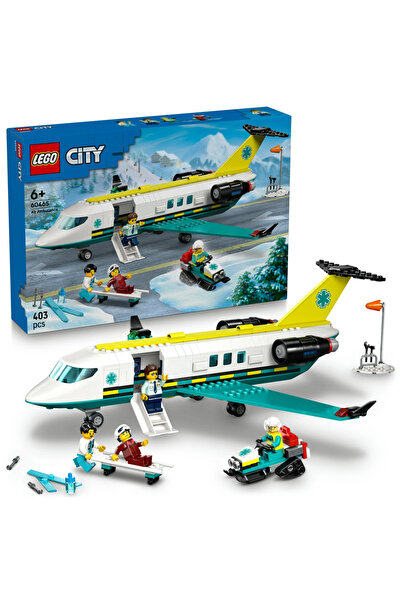 LEGO Set de Constructii - City Air : Avion-Ambulanta pentru Urgente , 403 pie...
