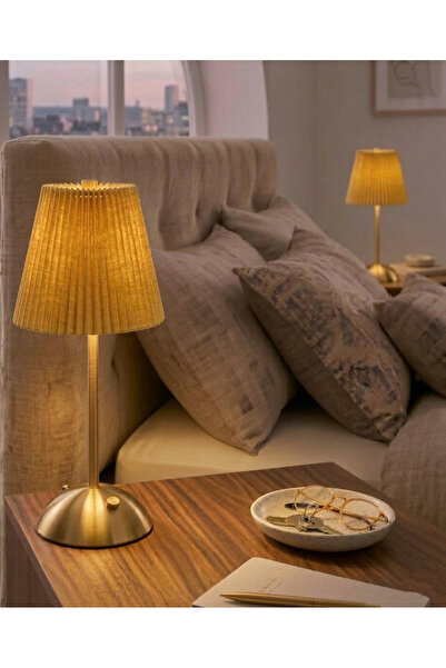 N Naturel Aydınlatma Kablosuz Şarjlı Masa Lambası - Type-C Girişli, 3 Renk Mo...