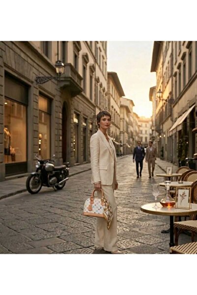 white stars Women's Lv Pattern Modern Shoulder Bag