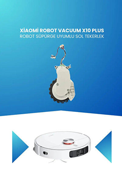 ELECTROLL Roată stânga compatibilă cu aspiratorul robot Mi Robot Vacuum X10 Plus