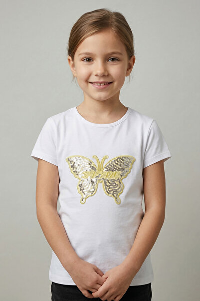 nacar çarşı Κοριτσίστικο μπλουζάκι Yellow Butterfly Με σχέδιο 23 Απριλίου 29 ...