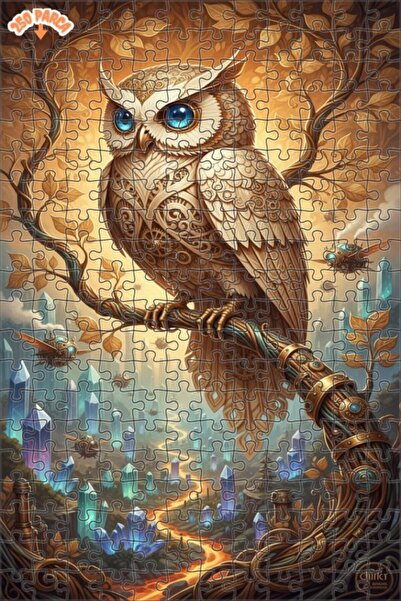 Esranın Dünyası Magical Mechanical Owl Double Layer Framed Wooden Puzzle 250 ...