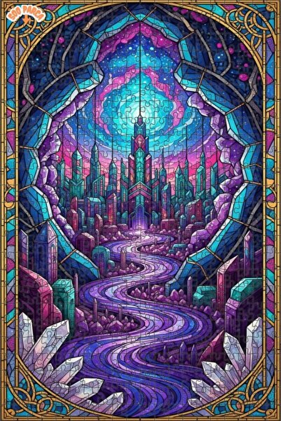 Esranın Dünyası Crystal City Dream Glass Art Looking Glass ArtLooking Glass