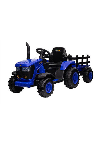 Premierkids Tractor electric Premier Hercules, 12V, roti EVA, albastru, scaun...