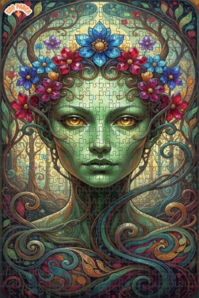 Esranın Dünyası لوحة زيتية فنية لغابة الخراف الخضراء، مزدوج الطبقات قطعة من ا...