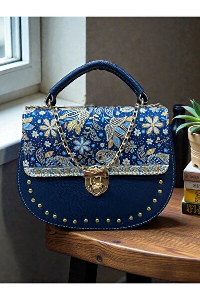 KAYA GİFT AND BAG OVAL DAMGALI KADIN KİLİTLİ EL VE OMUZ ÇANTASI