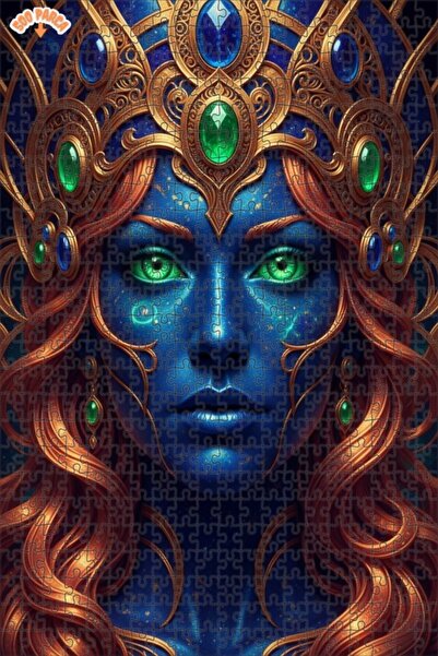 Esranın Dünyası Queen and Galaxy Themed Print in the Image Wooden Puzzle with...