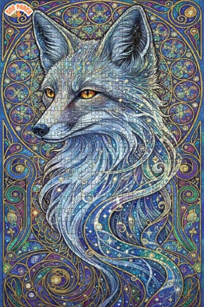 Esranın Dünyası لغز خشبي مؤطر بطبقتين من فن الثعلب السحري 500 قطعة 50x30