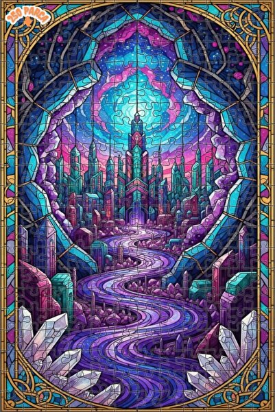 Esranın Dünyası Crystal City Dream Glass Art Looking Glass ArtLooking Glass