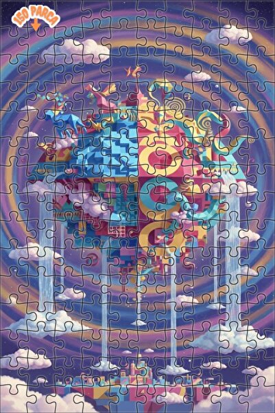 Esranın Dünyası لغز خشبي على شكل قطرات ماء من فانتاستيك وورلد، ذو مظهر عصري، ...