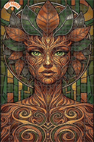 Esranın Dünyası لغز خشبي مكون من مزدوج الطبقات إطارًا بمظهر ألوان مائية لطبيع...