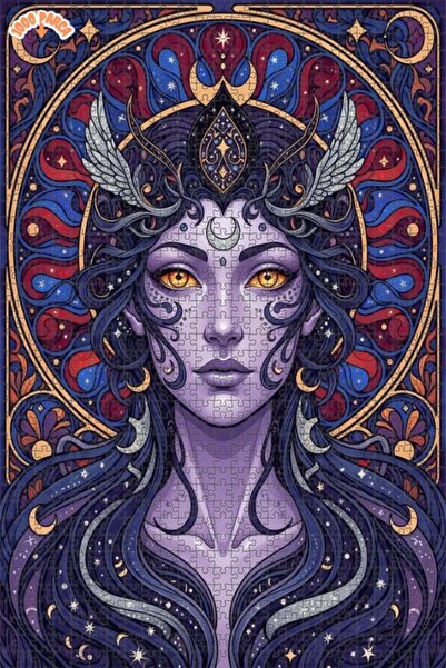 Esranın Dünyası لغز خشبي مكون من مزدوج الطبقات إطارًا على شكل عالم المرأة الس...