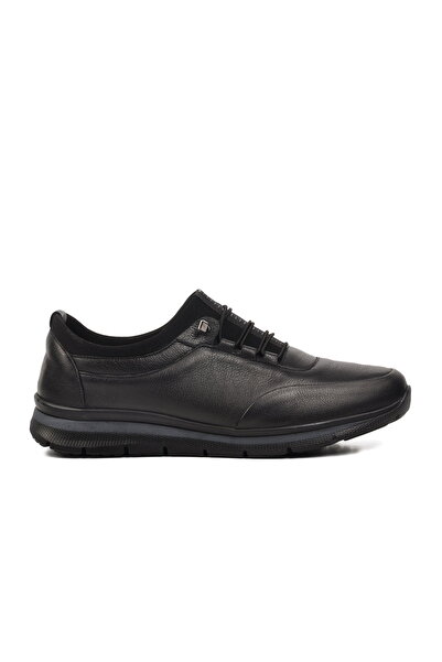 Aspor Black Genuine Leather Men's Casual Shoes