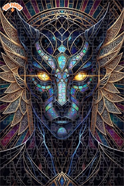 Esranın Dünyası لغز خشبي مؤطر بطبقتين من ماستربيت فن الفهد الغامض 250 قطعة 30×30