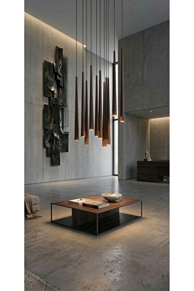 demet habek mylights 11 li GU10 Tasarruflu Os ram LED Sarkıt Avize Kahverengi...