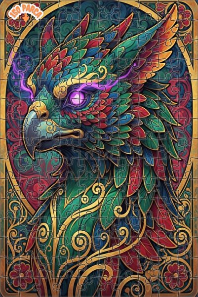 Esranın Dünyası لغز خشبي على شكل لوحة زيتية لسيد الريش السحري 150 قطعة 20x30