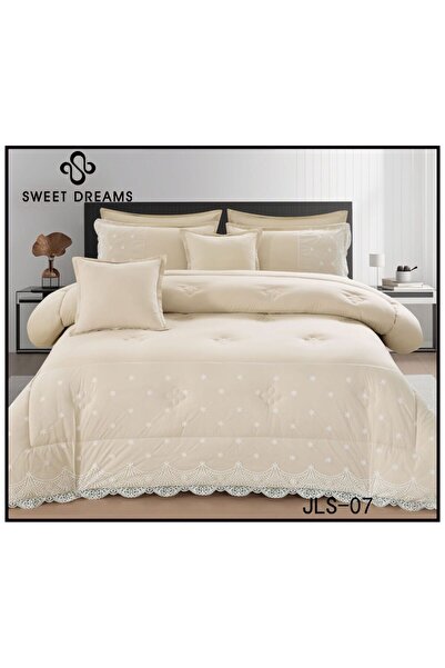 Sweet Dreams Decoration Plain Lace bedspread, double size, 8 pieces