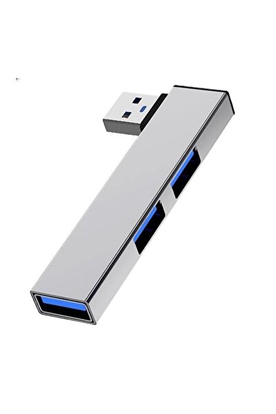 Zilevo USB 3.0 Hub 3 Portlu Çoklayıcı Alüminyum Gri Renkli