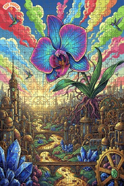 Esranın Dünyası Magical City of Orchids Double-Layer Framed Wooden Puzzle 500...